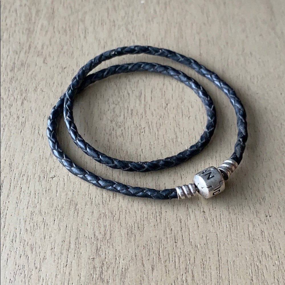 Pandora Black Leather Bracelet